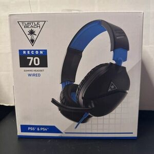 Turtle Beach Recon 70 Black & Blue Headset for PS4™ Pro, PS4/PS5 Xbox X/S (NEW)